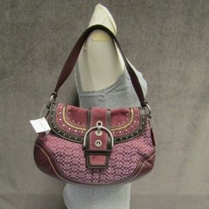 BURGUNDY COACH PURSE G0769-F11517 NWT